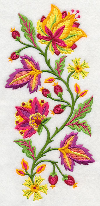 Jacobean Blazing Blooms Spray