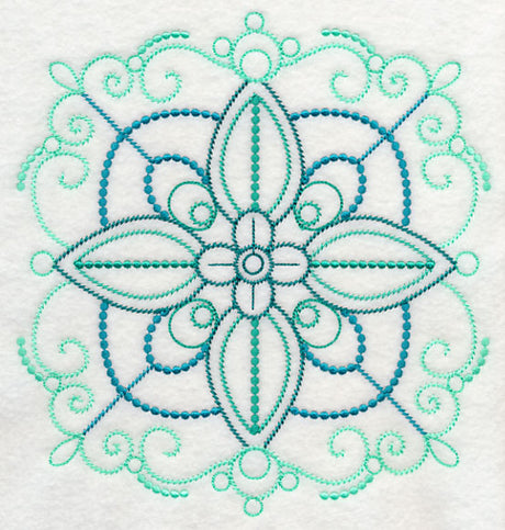 Glorious Medallion Square (Candlewicking)