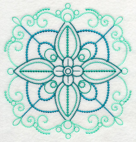 Glorious Medallion Square (Candlewicking)