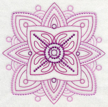 Wondrous Medallion Square (Candlewicking)