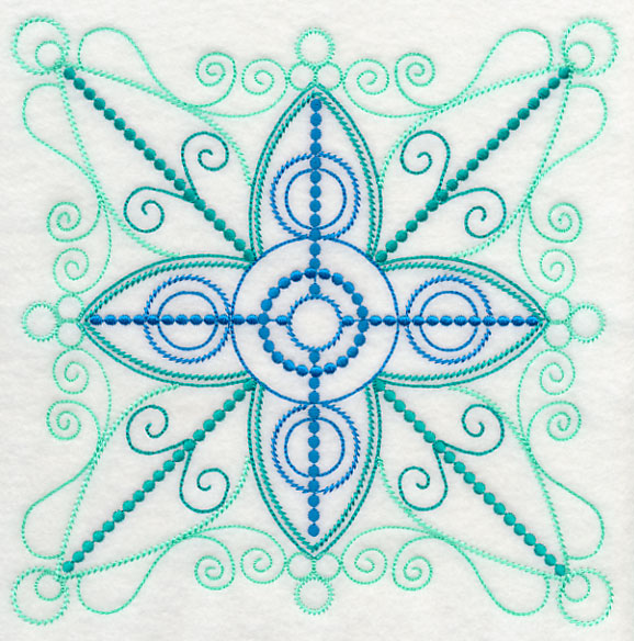 Sensational Medallion Square (Candlewicking)