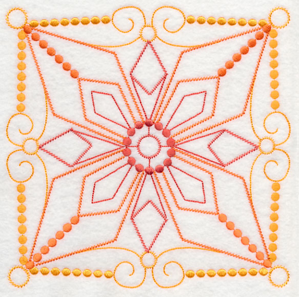 Magical Medallion Square (Candlewicking)