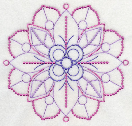 Majestic Medallion Circle (Candlewicking)