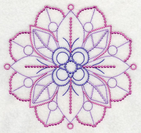 Majestic Medallion Circle (Candlewicking)