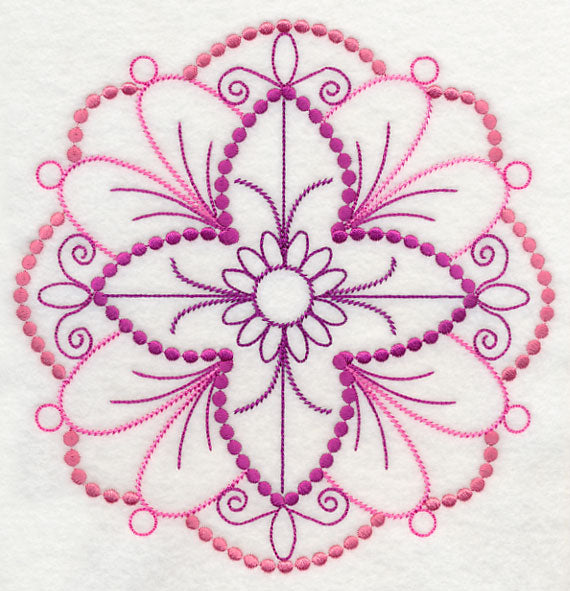 Beautiful Medallion Circle (Candlewicking)