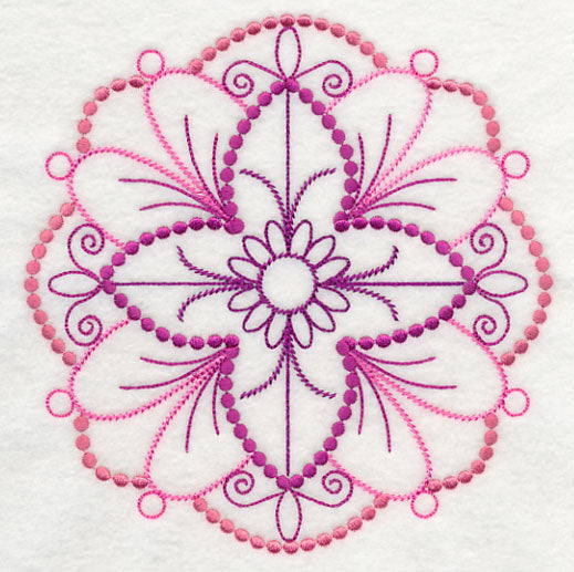 Beautiful Medallion Circle (Candlewicking)