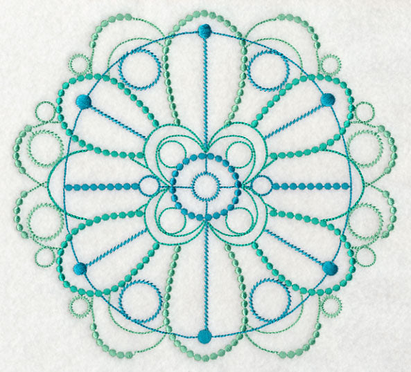 Graceful Medallion Circle (Candlewicking