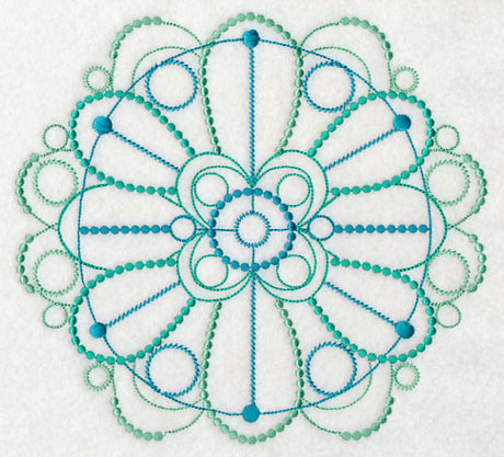 Graceful Medallion Circle (Candlewicking