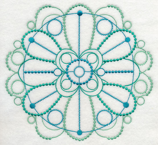 Graceful Medallion Circle (Candlewicking