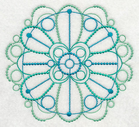 Graceful Medallion Circle (Candlewicking