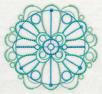 Graceful Medallion Circle (Candlewicking