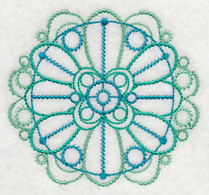 Graceful Medallion Circle (Candlewicking