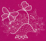 Flutterby Flourish Basket 1 (Candlewicking)