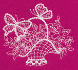 Flutterby Flourish Basket 1 (Candlewicking)