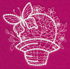 Flutterby Flourish Basket 2 (Candlewicking)