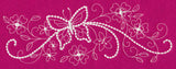 Flutterby Flourish Horizontal Spray (Candlewicking)
