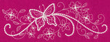 Flutterby Flourish Horizontal Spray (Candlewicking)