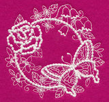 Flutterby Flourish Wreath (Candlewicking)