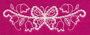 Flutterby Flourish Border (Candlewicking)