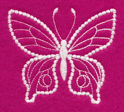 Flutterby Flourish Butterfly (Candlewicking)