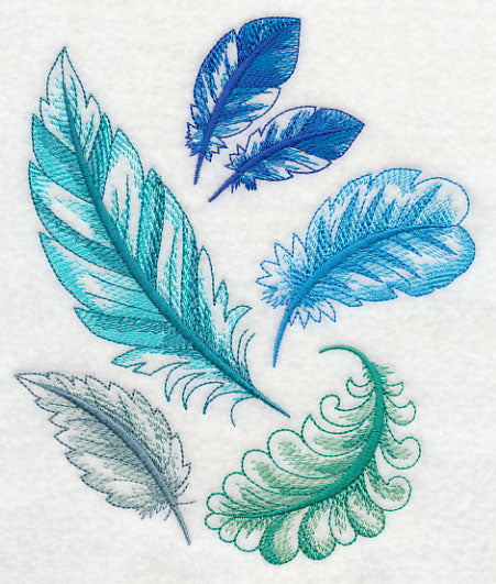 Cascading Feathers Collage