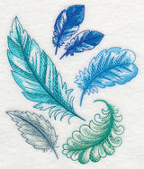 Cascading Feathers Collage