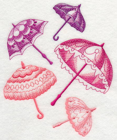 Pretty Parasols Collage