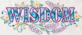 Wisdom with Vintage Flower Fade