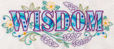 Wisdom with Vintage Flower Fade