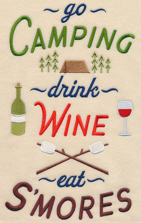 Camping Wine S'mores