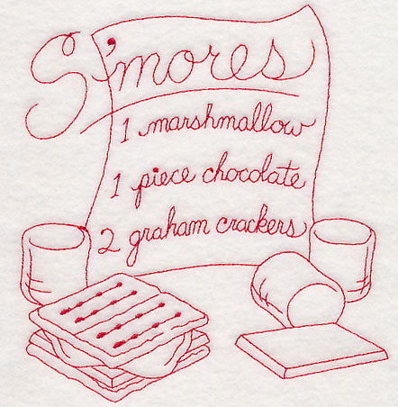 S'mores (Redwork)