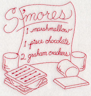 S'mores (Redwork)