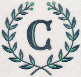 Laurel Letter C - 7 Inch