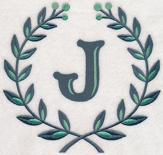 Laurel Letter J - 7 Inch