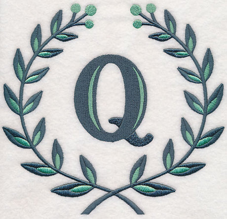 Laurel Letter Q - 7 Inch
