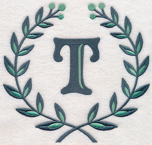 Laurel Letter T - 7 Inch