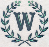 Laurel Letter W - 7 Inch