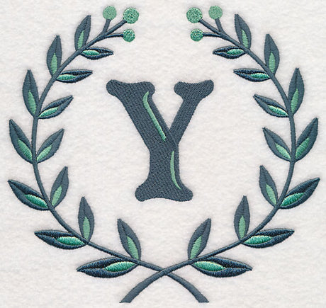 Laurel Letter Y - 7 Inch