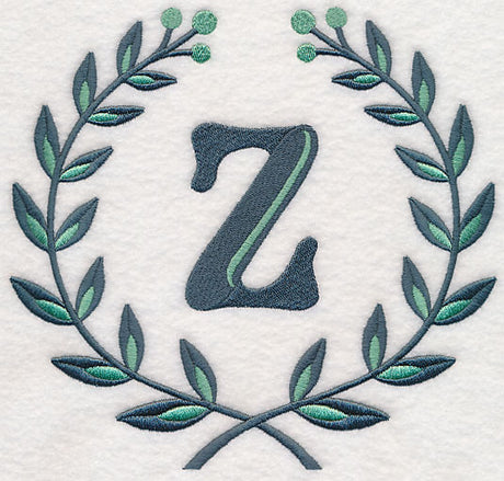 Laurel Letter Z - 7 Inch