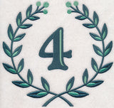 Laurel Number 4 - 7 Inch