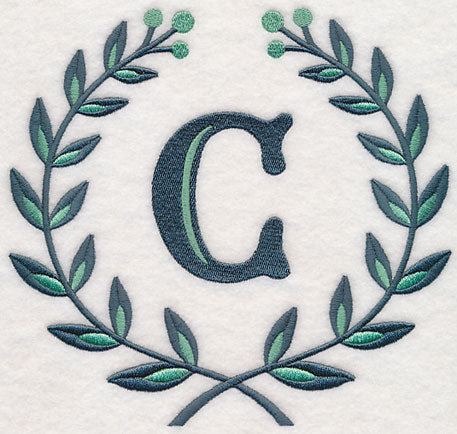 Laurel Letter C - 7 Inch