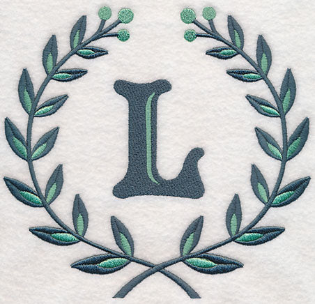 Laurel Letter L - 7 Inch