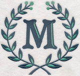 Laurel Letter M - 7 Inch