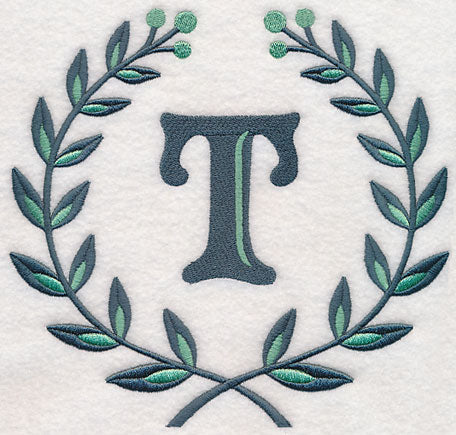 Laurel Letter T - 7 Inch