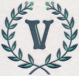 Laurel Letter V - 7 Inch