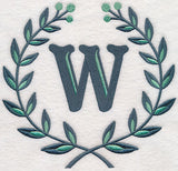 Laurel Letter W - 7 Inch