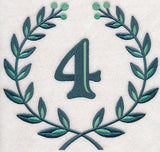 Laurel Number 4 - 7 Inch