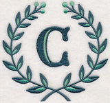Laurel Letter C - 7 Inch