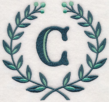 Laurel Letter C - 7 Inch