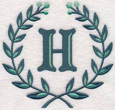 Laurel Letter H - 7 Inch